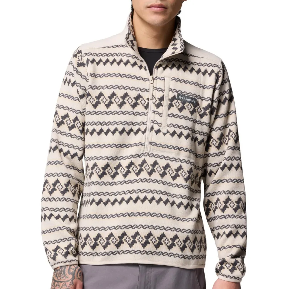 - weater Weather Printed Haf Zip II - Feecepuover < Columbia Hot