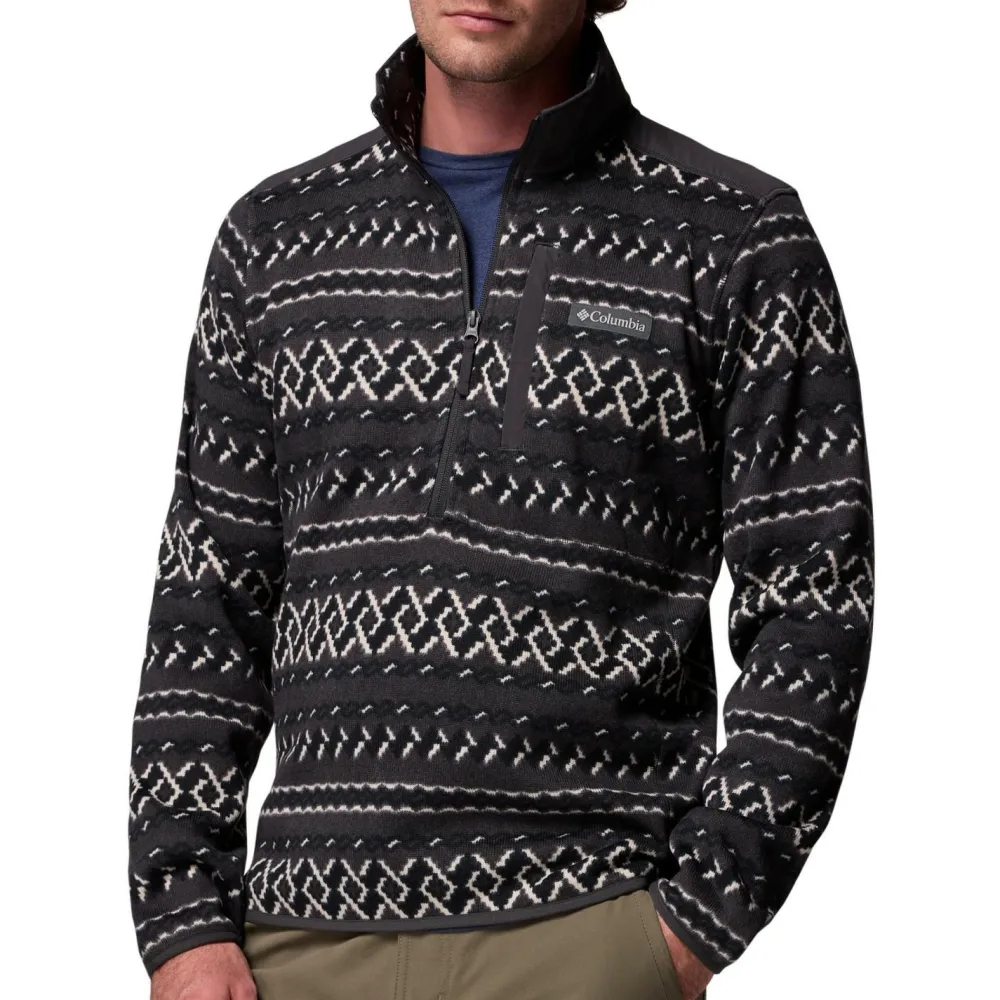 - weater Weather Printed Haf Zip II - Feecepuover < Columbia Hot