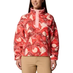 Columbia Trekkingbekleidung|Alltagsbekleidung-- Women's Helvetia II Printed Cropped Half Snap - Fleecepullover