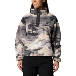 Columbia Trekkingbekleidung|Alltagsbekleidung-- Women's Helvetia II Printed Cropped Half Snap - Fleecepullover