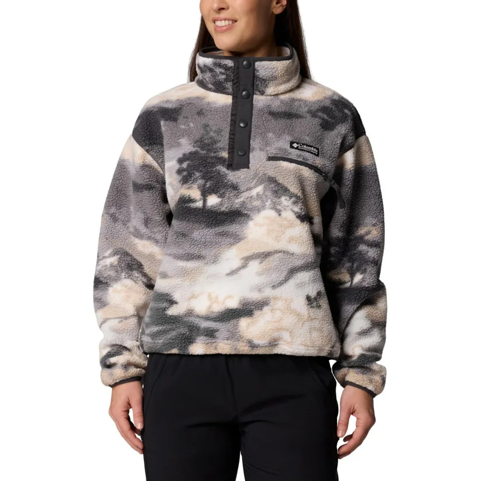 Columbia Trekkingbekleidung|Alltagsbekleidung-- Women's Helvetia II Printed Cropped Half Snap - Fleecepullover
