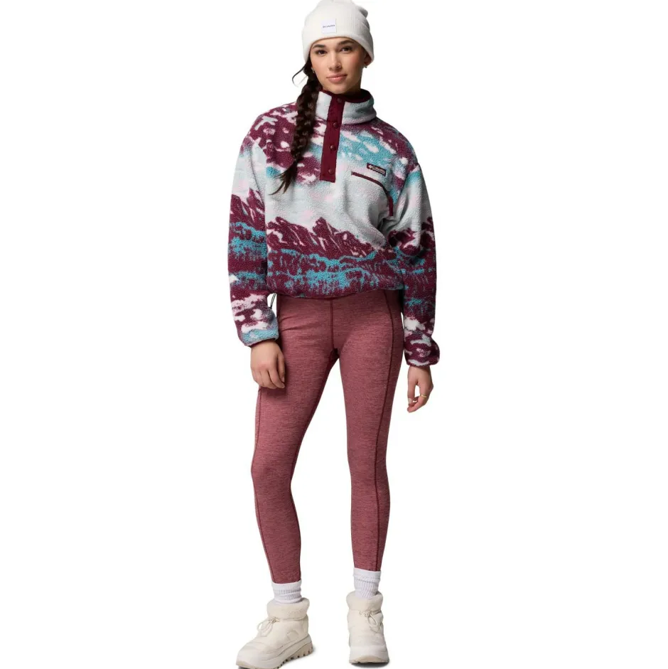 Columbia Trekkingbekleidung|Alltagsbekleidung-- Women's Helvetia II Printed Cropped Half Snap - Fleecepullover