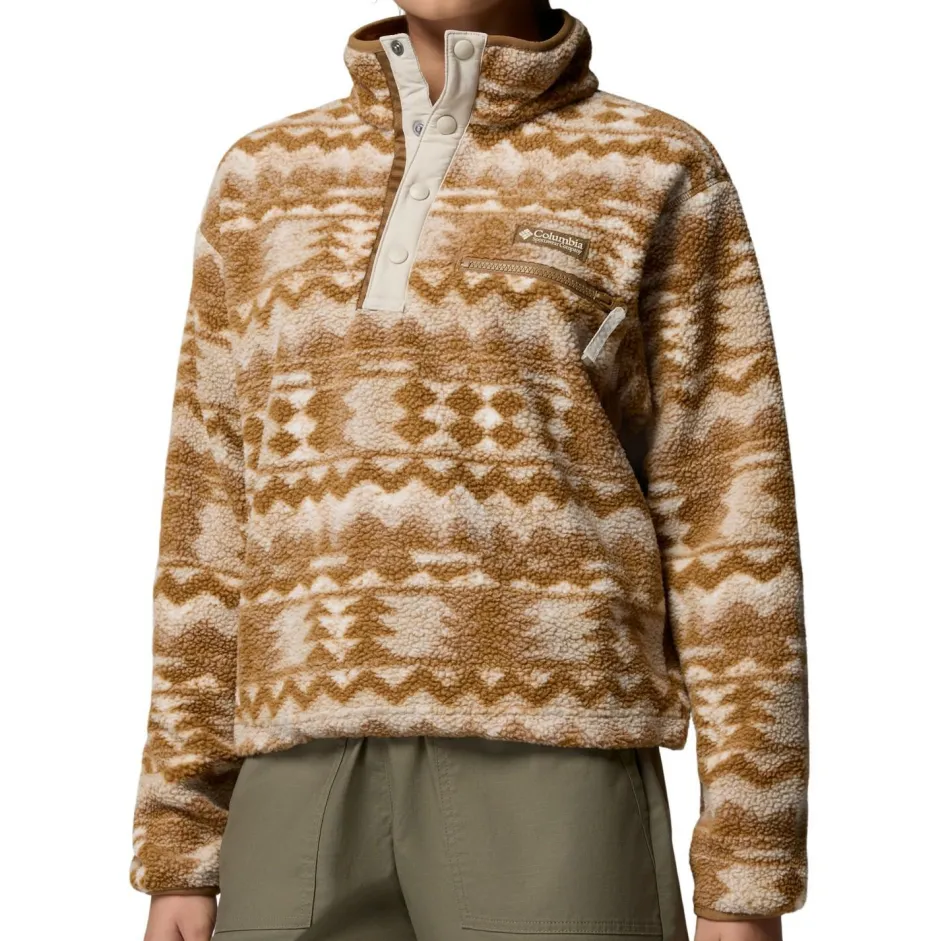 Columbia Trekkingbekleidung|Alltagsbekleidung-- Women's Helvetia II Printed Cropped Half Snap - Fleecepullover