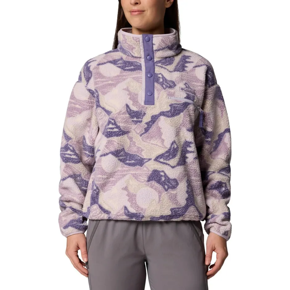 Columbia Trekkingbekleidung|Alltagsbekleidung-- Women's Helvetia II Printed Cropped Half Snap - Fleecepullover