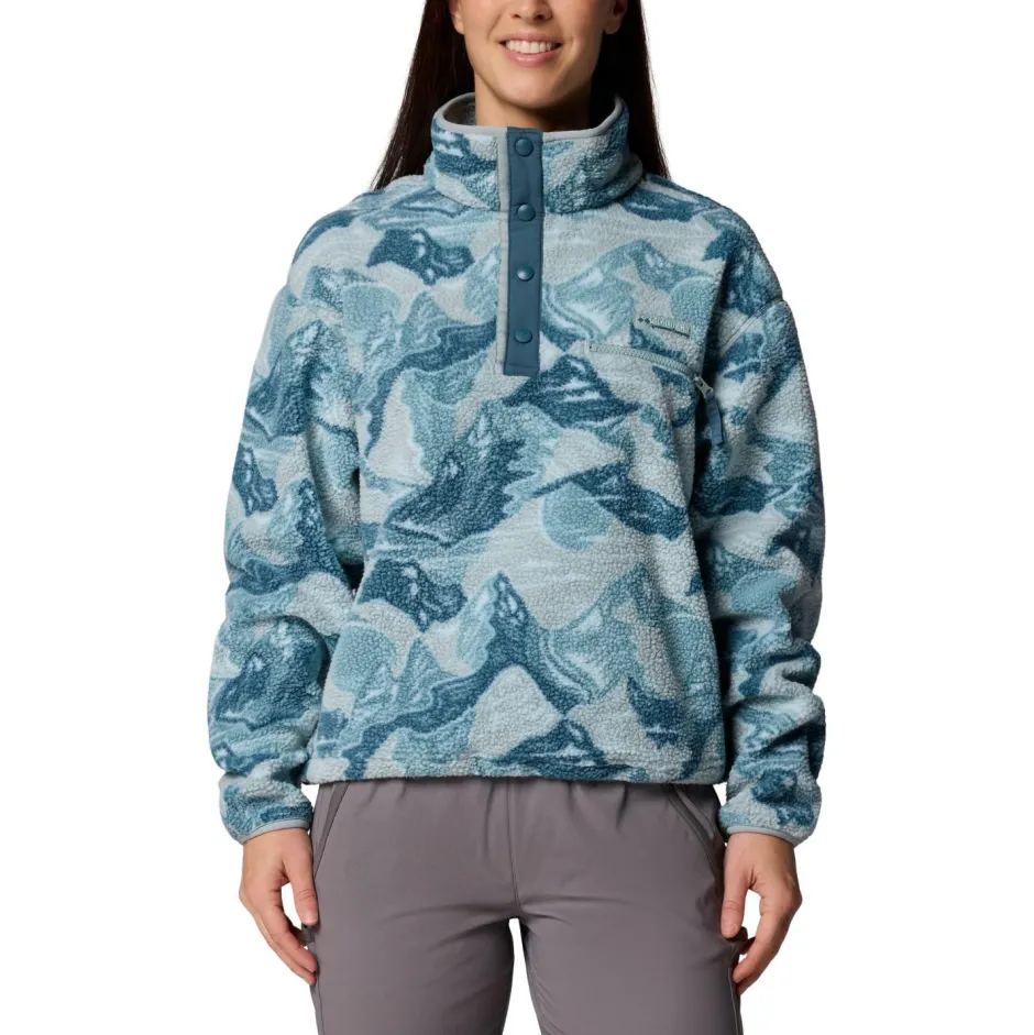 Columbia Trekkingbekleidung|Alltagsbekleidung-- Women's Helvetia II Printed Cropped Half Snap - Fleecepullover