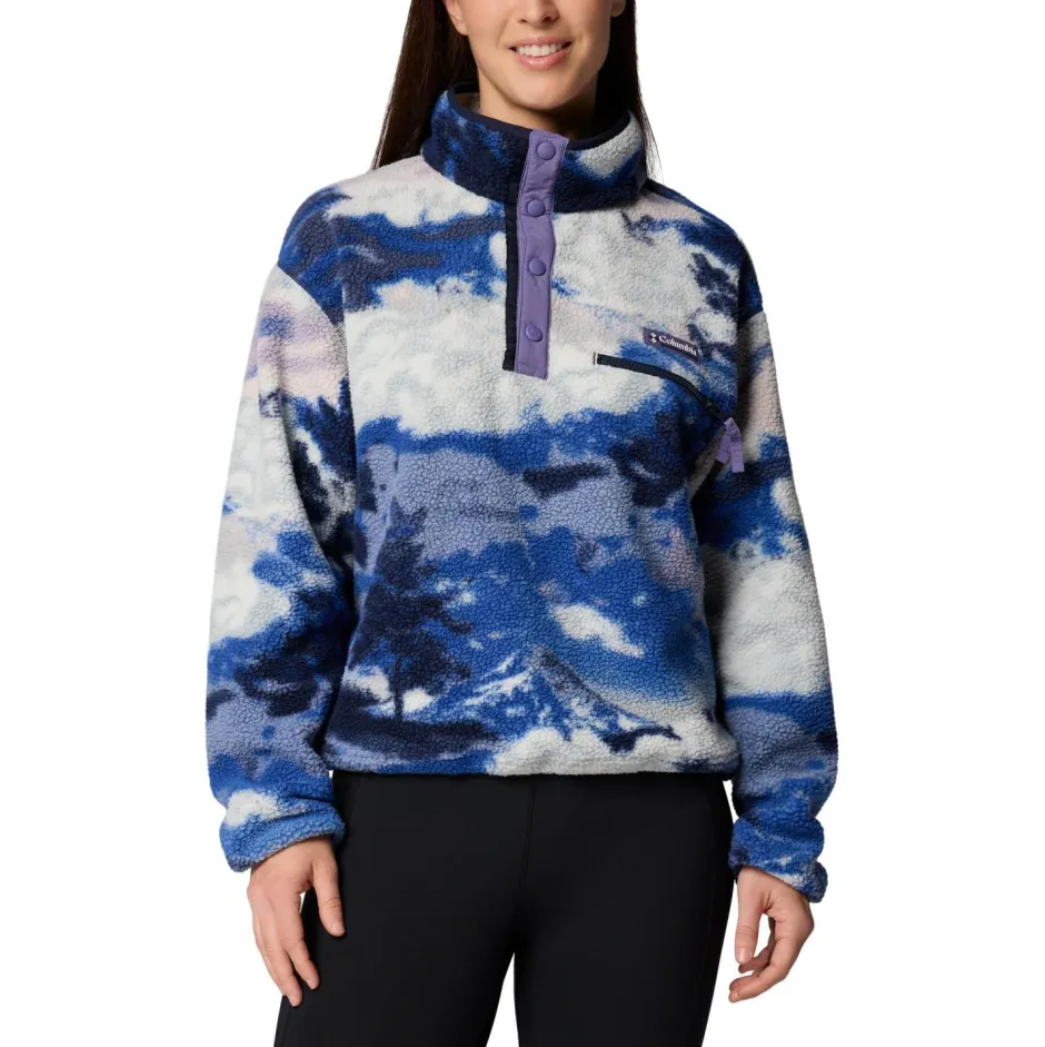 Columbia Trekkingbekleidung|Alltagsbekleidung-- Women's Helvetia II Printed Cropped Half Snap - Fleecepullover