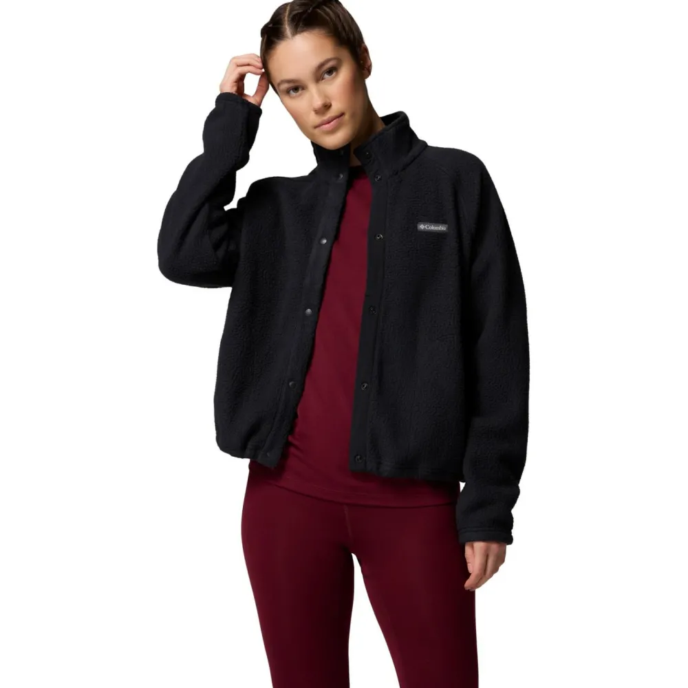 - Woen' Japer Ridge Pebbed Feece Fu nap - Feecejacke < Columbia Best