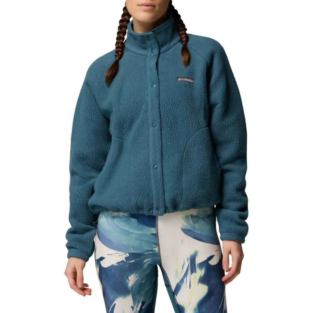 - Woen' Japer Ridge Pebbed Feece Fu nap - Feecejacke < Columbia Best