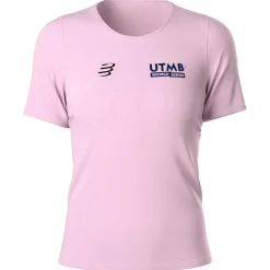 Compressport Fitnessbekleidung|Laufbekleidung-- Women's Training S/S T-Shirt UTMB 2025 - Laufshirt Roseate Spoonbill