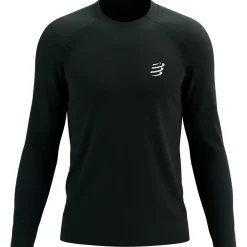 Compressport - Performance L/S T-Shirt - Laufshirt Black / White Sale