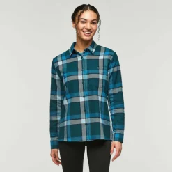 Cotopaxi Shirts, Hemden & Longsleeves|Alltagsbekleidung-- Women's Quedo Flannel Shirt - Hemd Cream Plaid