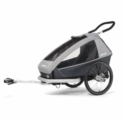 Croozer Fahrradzubehör|Fahrradanhänger-- Kid Keeke 1 - Kinderanhänger Mountain Grey