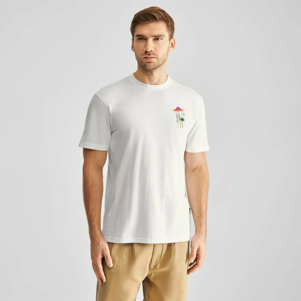 DEDICATED - T-Shirt Stockholm Color Mushrooms - T-Shirt Off-White Sale