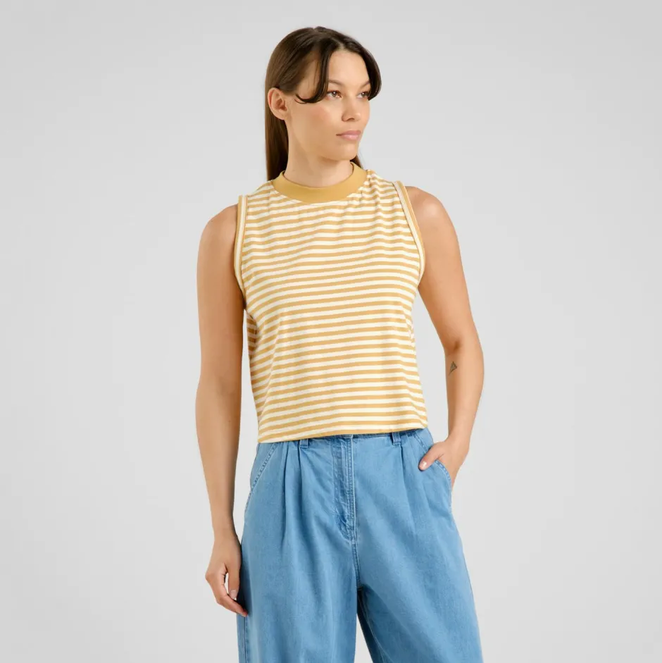DEDICATED Shirts, Hemden & Longsleeves|Alltagsbekleidung-- Women's Top Namsos Stripes - Top