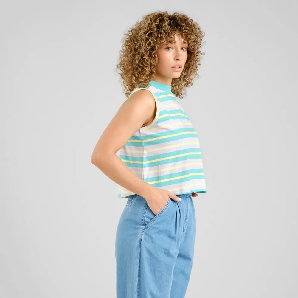 DEDICATED - Women's Top Namsos - Top Retro Stripe Clearance