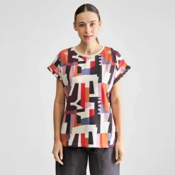 DEDICATED - Women's T-Shirt Visby Abstract Chaos - T-Shirt Multi Color Clearance