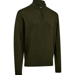 Deerhunter Trekkingbekleidung|Pullover & Hoodies-- Harrington Knit with 1/2-Zip - Merinopullover