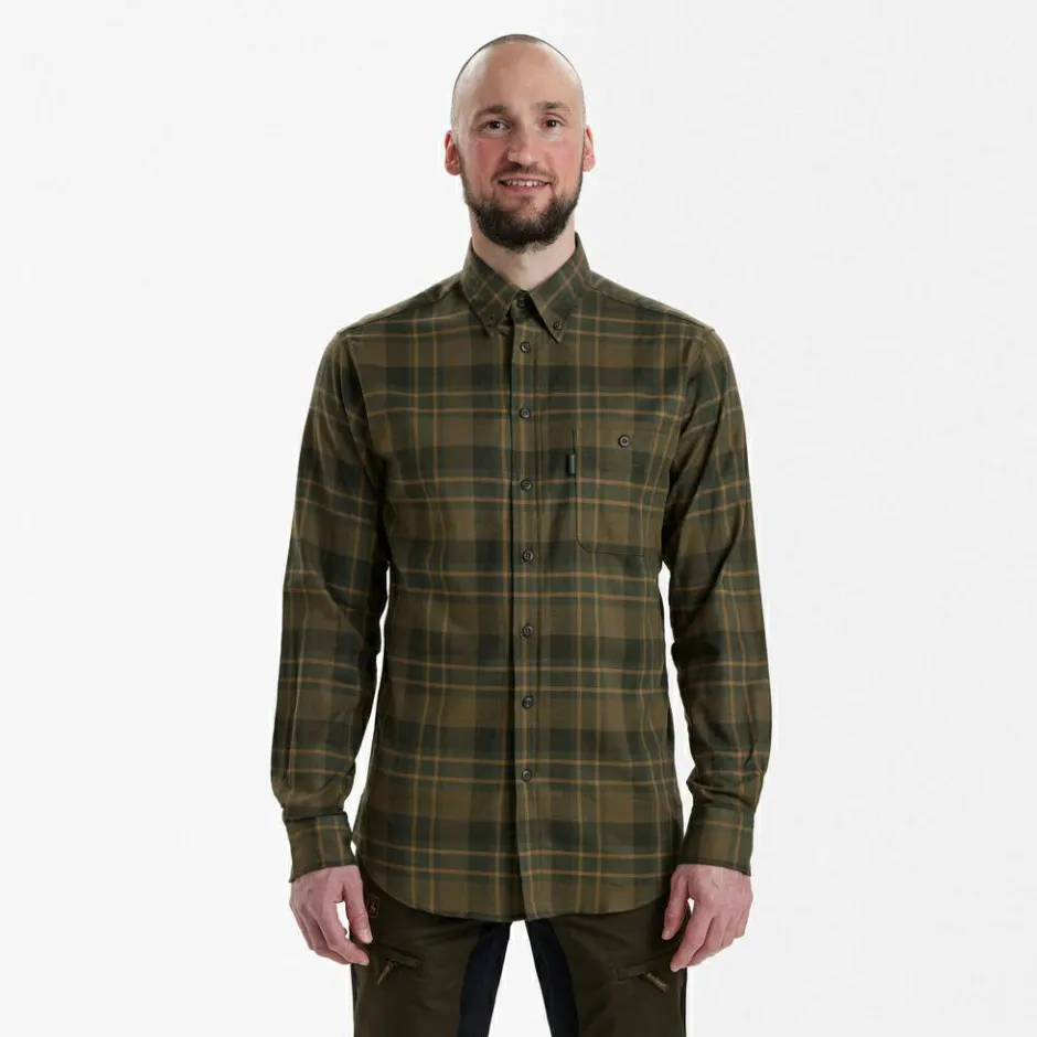 Deerhunter Wanderbekleidung|Shirts, Hemden & Longsleeves-- Kyle Shirt - Hemd Green Check
