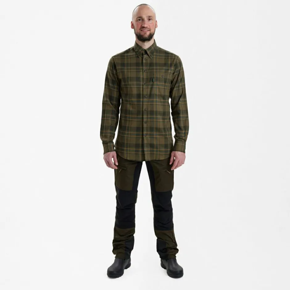 Deerhunter Wanderbekleidung|Shirts, Hemden & Longsleeves-- Kyle Shirt - Hemd Green Check