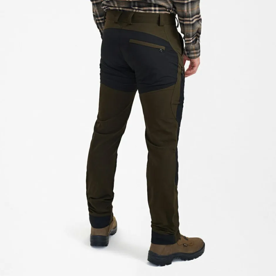 Deerhunter Trekkingbekleidung|Wanderbekleidung-- Northward Trousers - Trekkinghose Bark Green / Black
