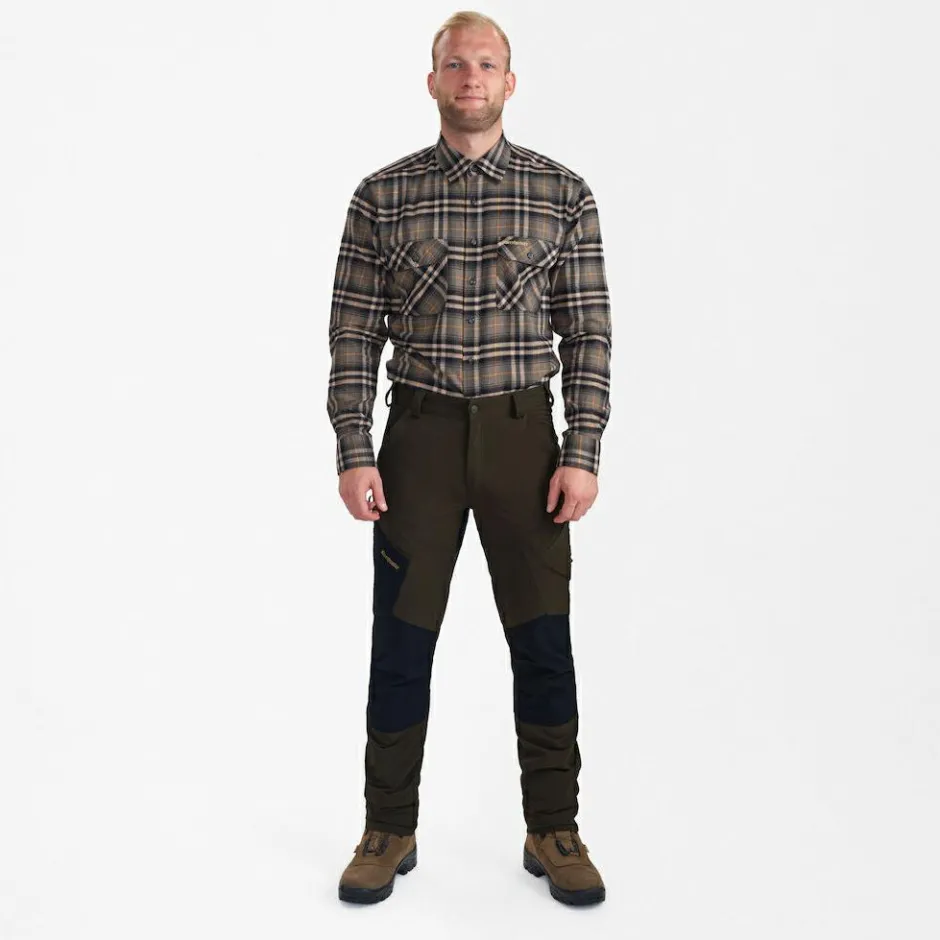 Deerhunter Trekkingbekleidung|Wanderbekleidung-- Northward Trousers - Trekkinghose Bark Green / Black