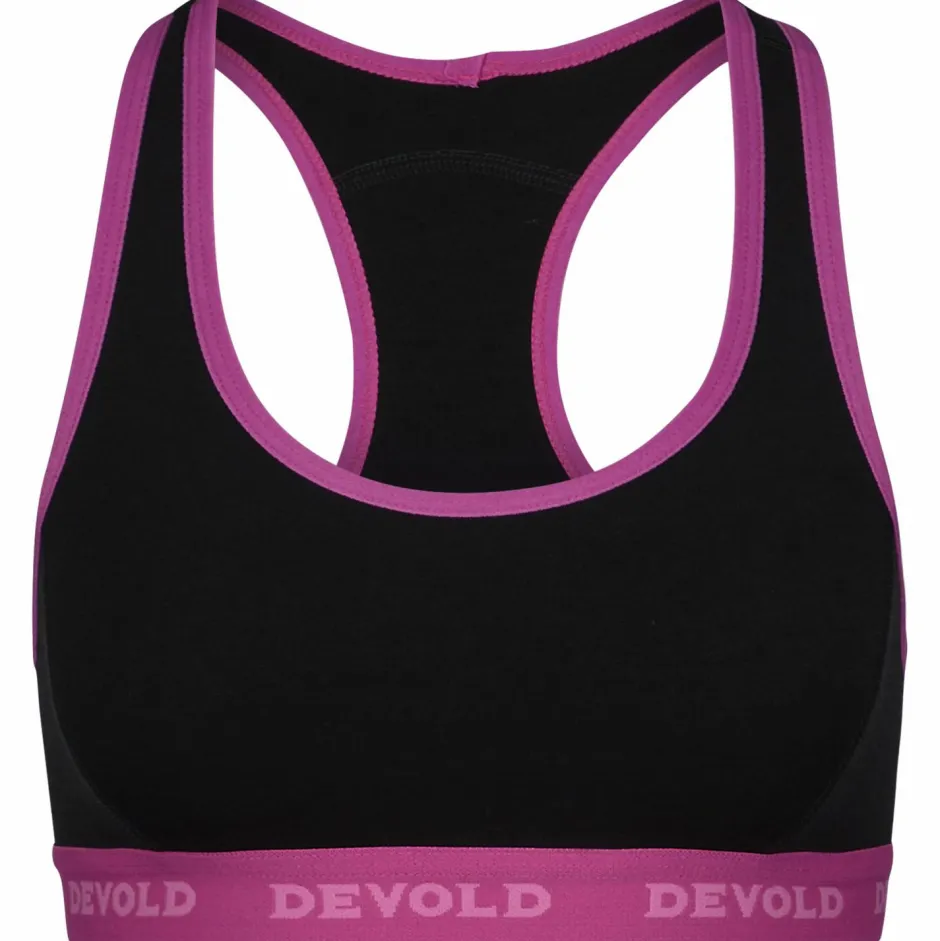 Devold Yogabekleidung|Fitnessbekleidung-- Double Bra - Sport-BH Black