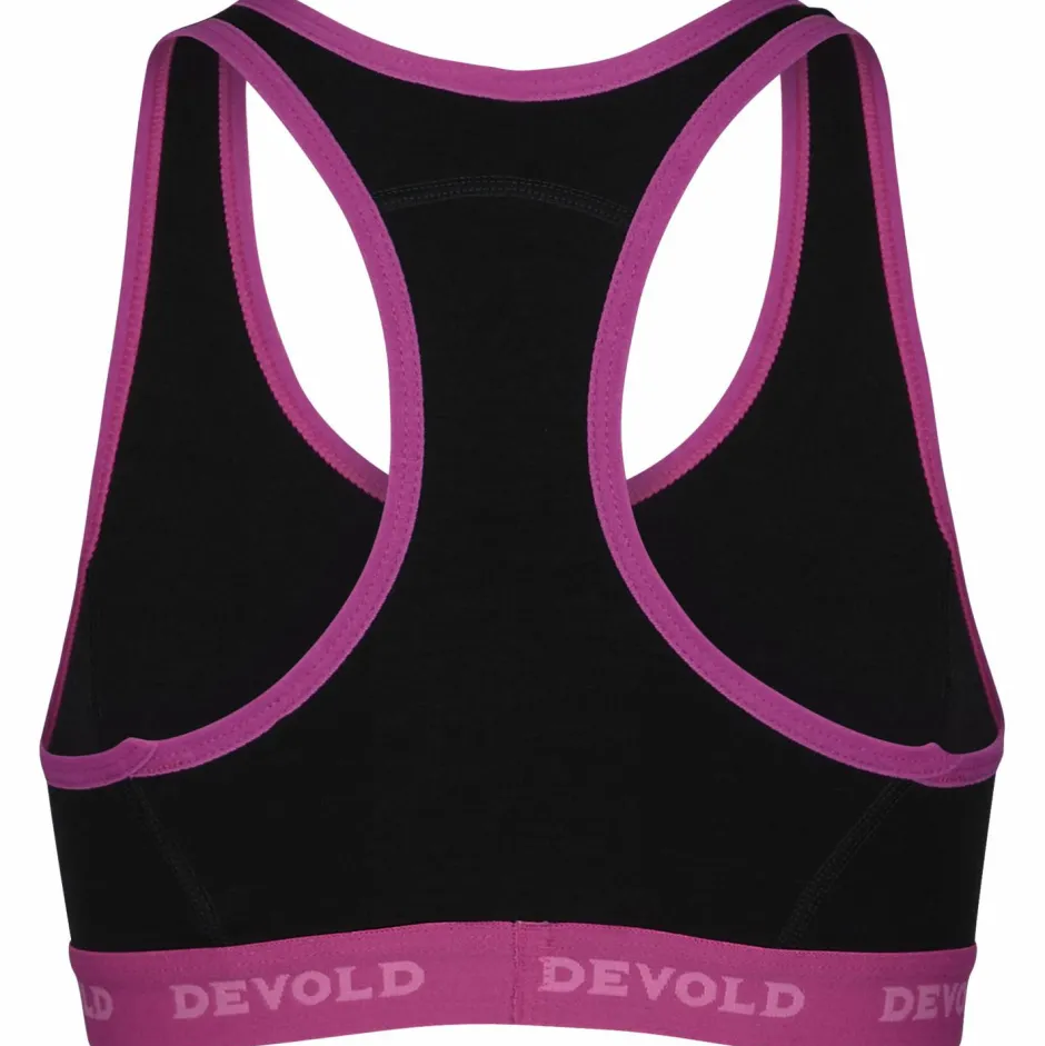 Devold Yogabekleidung|Fitnessbekleidung-- Double Bra - Sport-BH Black