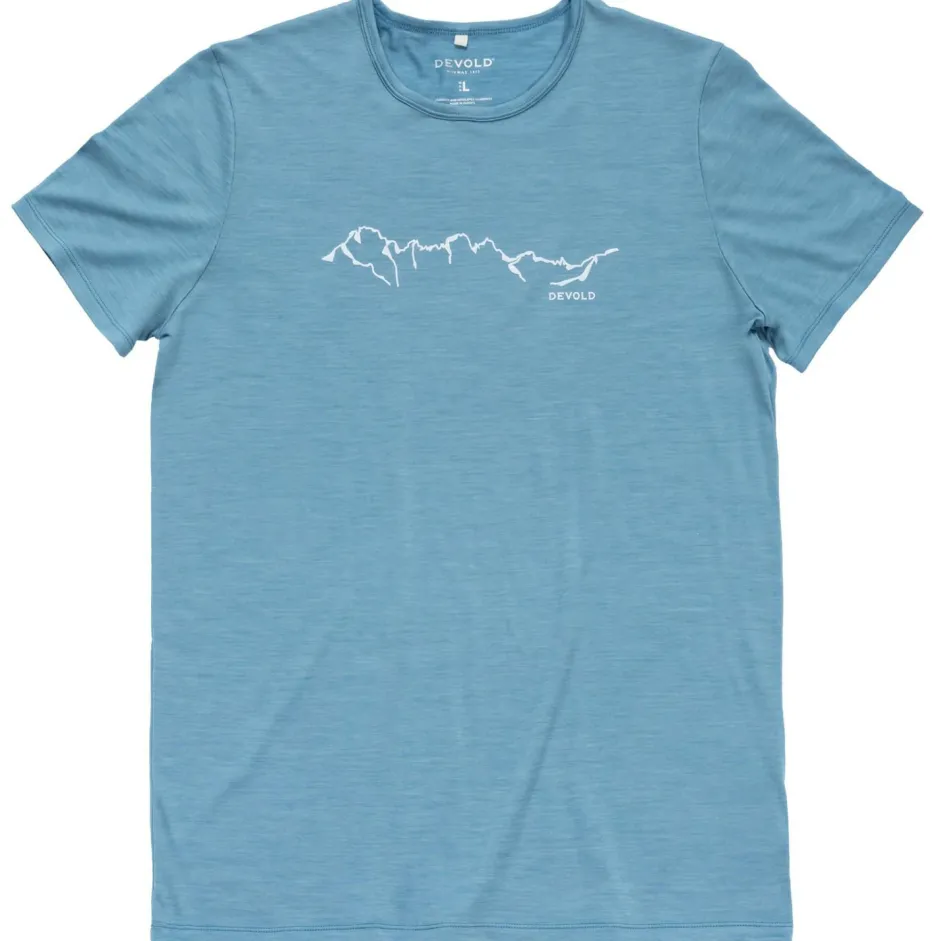 Devold Wanderbekleidung|Shirts, Hemden & Longsleeves-- Active Skyline Tee - Merinoshirt