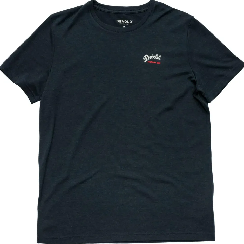 Devold Wanderbekleidung|T-Shirts-- Classic Script Tee - Merinoshirt