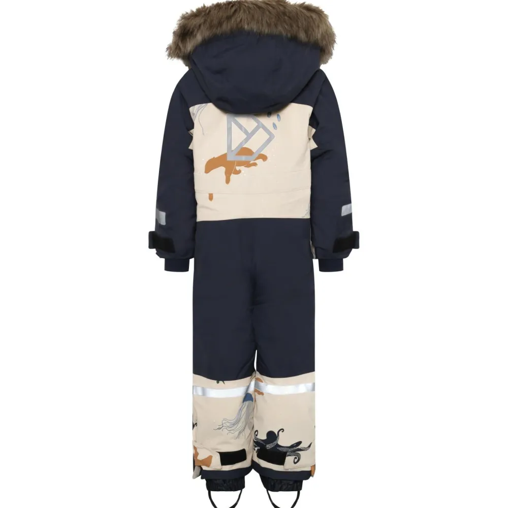 Didriksons - Kid's Bjärven Cover SE 2 - Overall Winter Ocean Multi Reflex Online