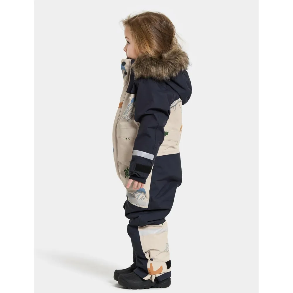Didriksons - Kid's Bjärven Cover SE 2 - Overall Winter Ocean Multi Reflex Online
