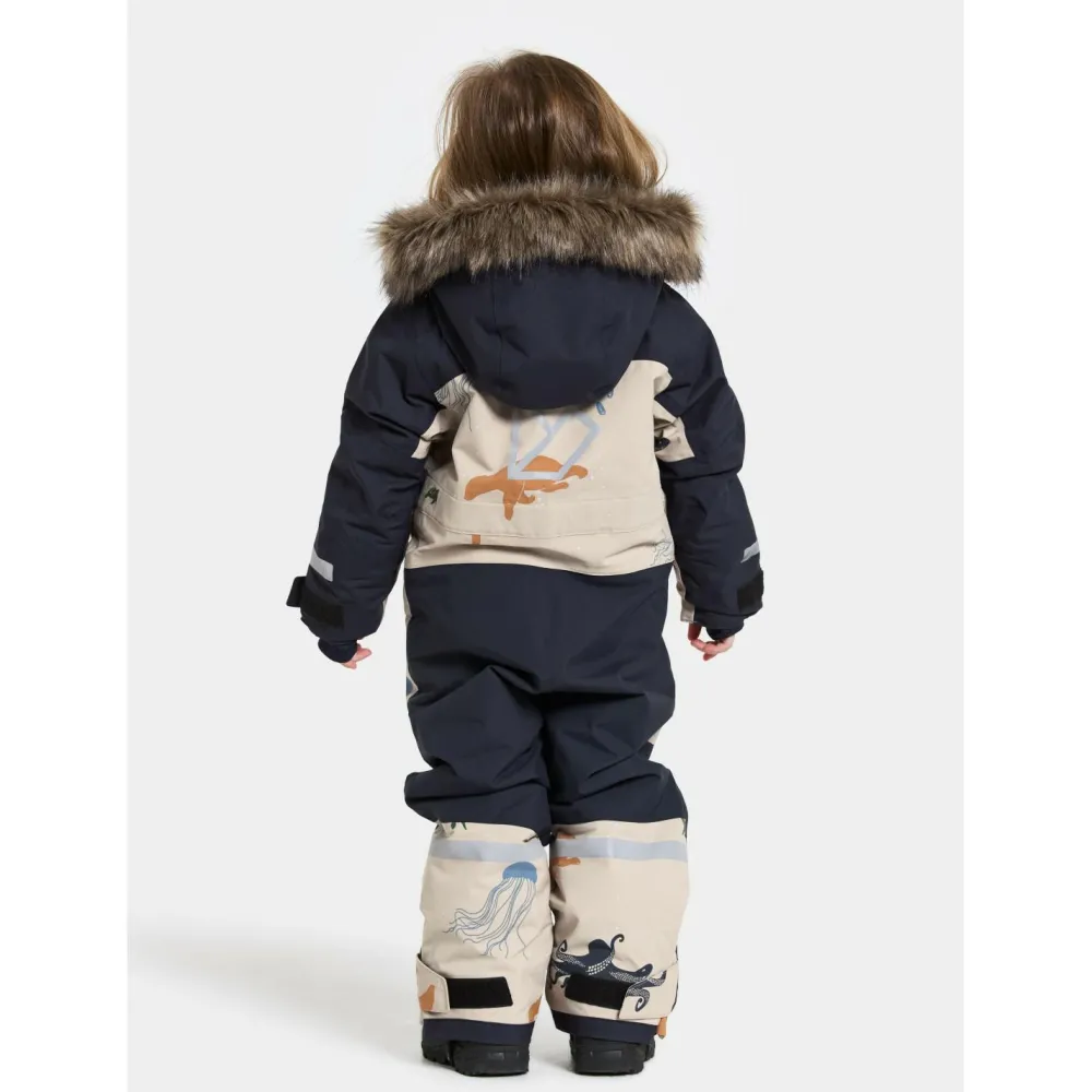 Didriksons - Kid's Bjärven Cover SE 2 - Overall Winter Ocean Multi Reflex Online