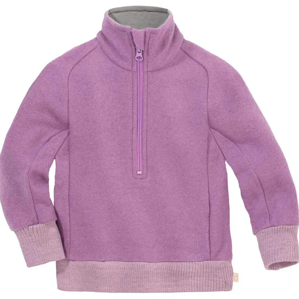 disana - Kid's Troyer Half-Zip - Merinopullover Discount