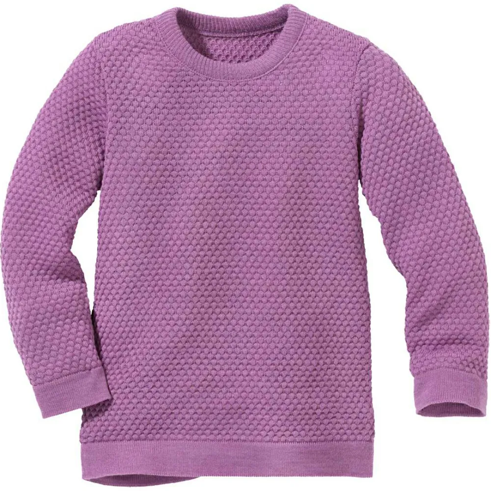 - Kid's Wabenstrick-Pullover - Wollpullover < disana Hot