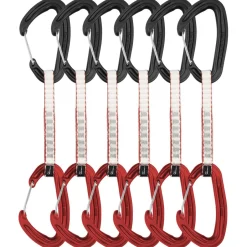 DMM Karabiner & Express-Sets|Express-Sets-- Alpha Wire Quickdraw - Express-Set Matt Grey / Red