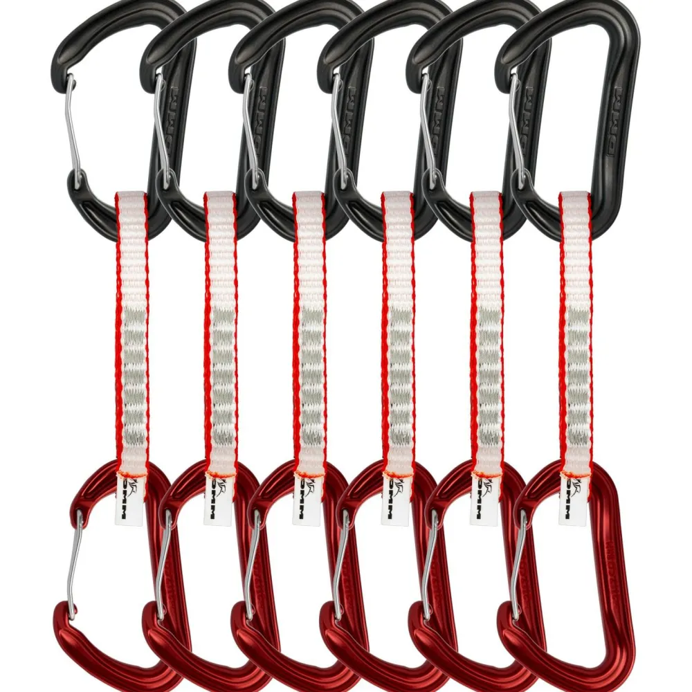 DMM - Phantom Wire Quickdraw 6 Pack - Express-Set Matt Grey / Red New