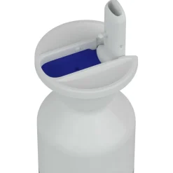 Dopper Trinkflaschen|Outdoor-Küche-- Steel x Flip Straw - Trinkflasche Steel / White