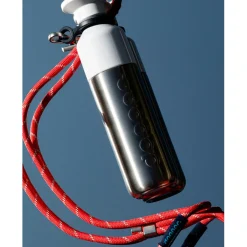 Dopper Trinkflaschen|Outdoor-Küche-- Steel x Flip Straw - Trinkflasche Steel / White