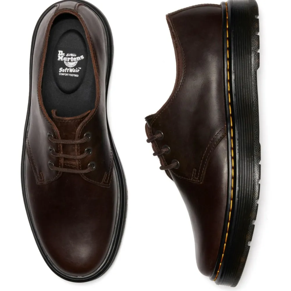 Dr. Martens - Brookline Lo Crazy Horse - Freizeitschuhe Dark Brown Discount