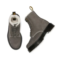 Dr. Martens - Women's 1460 Pascal Bex FL - Winterschuhe Gunmetal Milled Nubuck Wp Hot