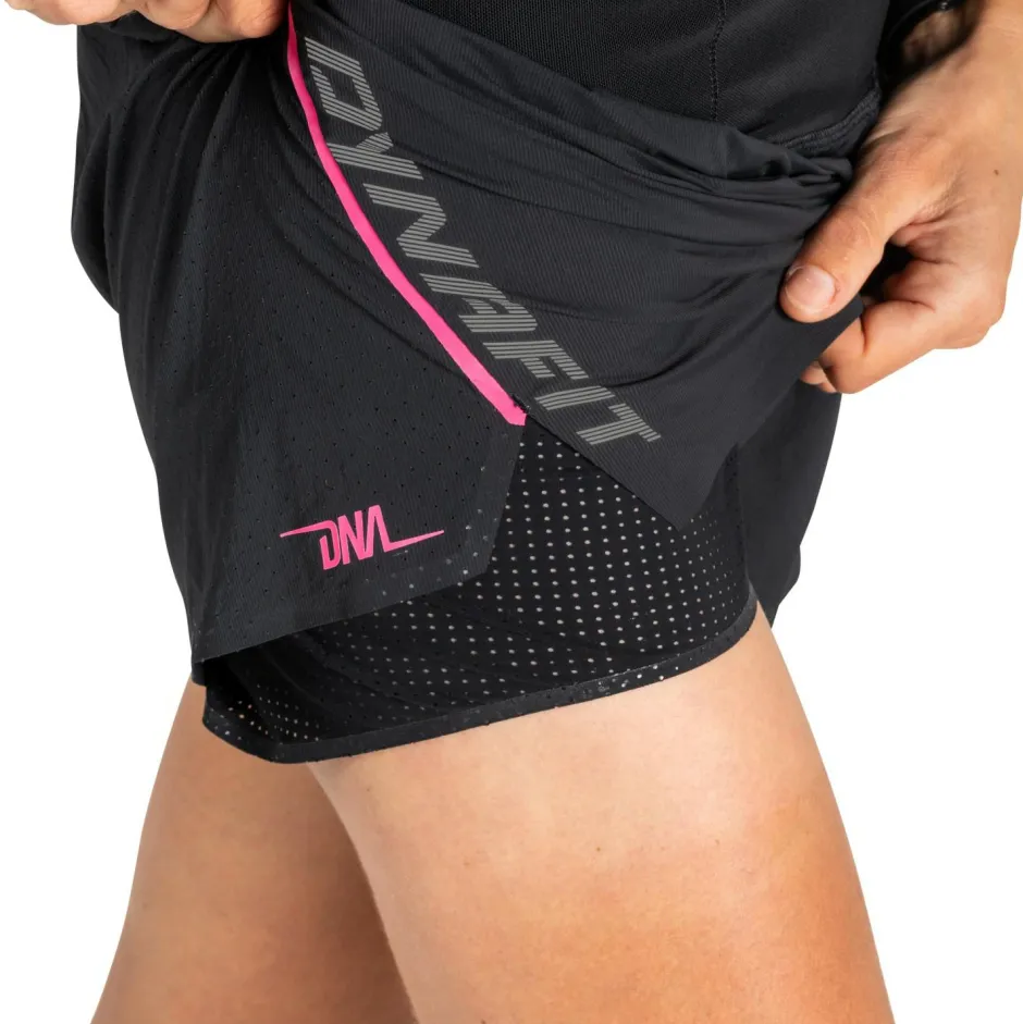Dynafit Laufbekleidung|Hosen-- Women's DNA 2/1 Split Shorts - Laufshorts Black Out
