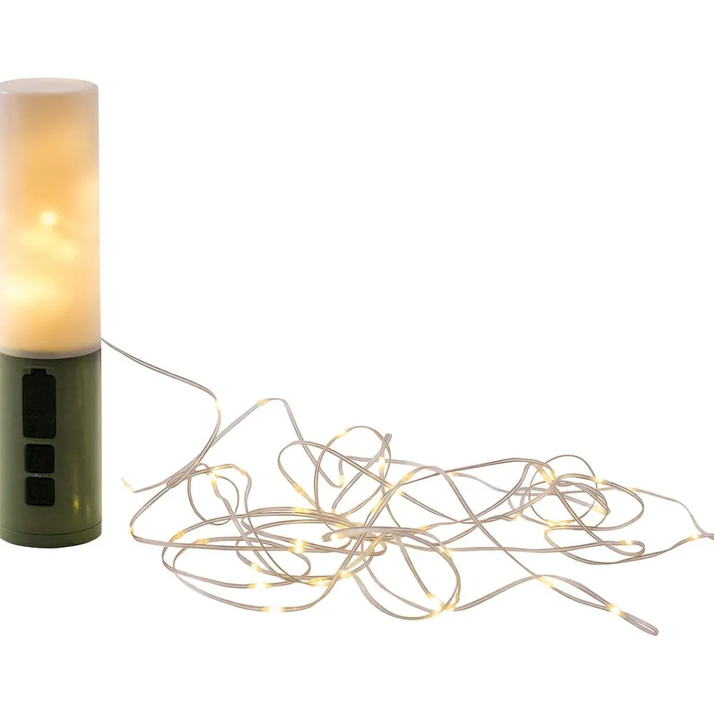 Easy Camp - Lupin Stringlight Lantern - LED-Lampe Green