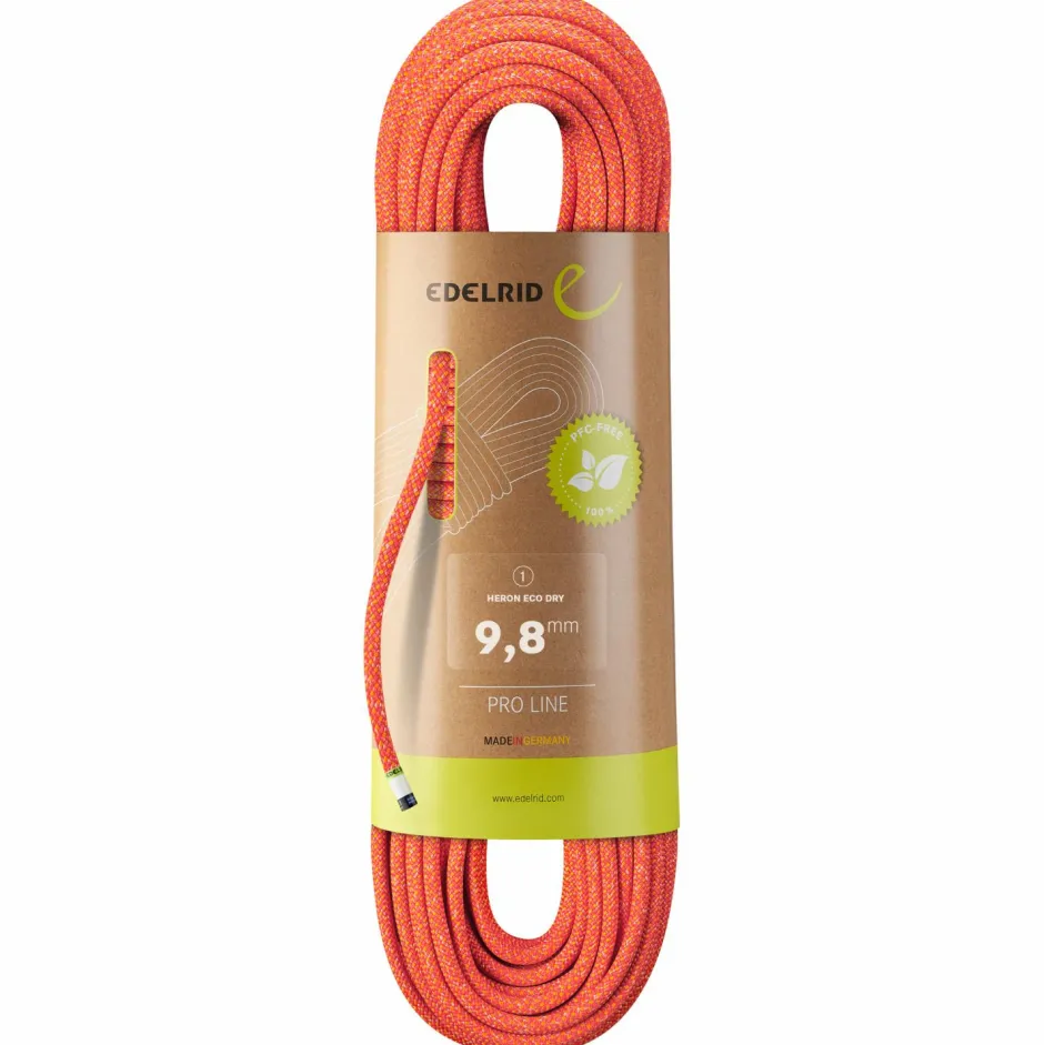 Edelrid Einfachseile-- Heron Eco Dry 9,8 - Einfachseil