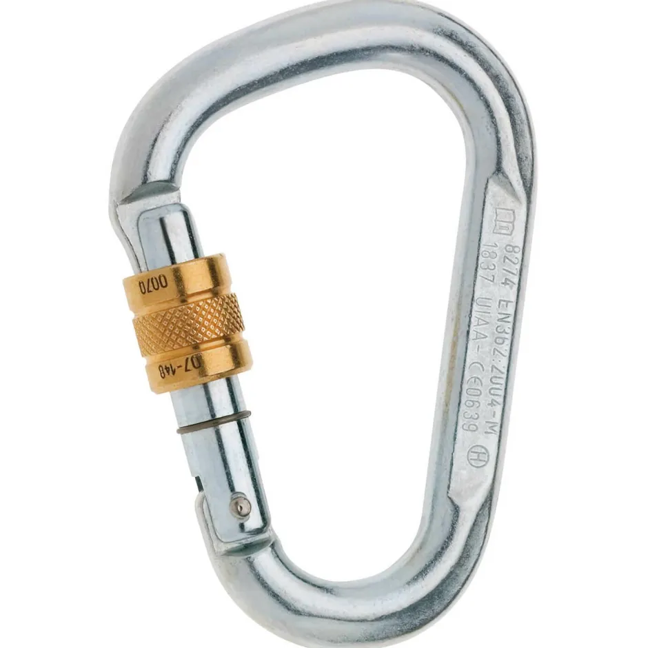 Edelrid Karabiner & Express-Sets|Hms-Karabiner-- Steel HMS Screw - Stahlkarabiner Silver