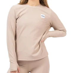 - Woen' Vera ooe Fit Rib Top - ongeeve < Eivy Hot