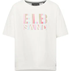 ELBSAND - Women's Livi - T-Shirt Cloud White / Mulitcolor Clearance