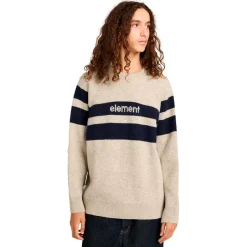 Element Pullover & Hoodies|Alltagsbekleidung-- 2000s Rib Crew - Wollpullover Oat Milk