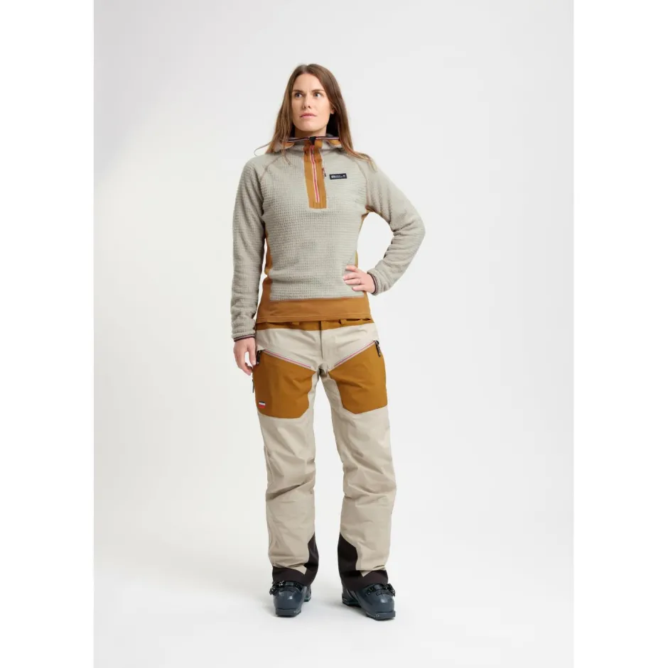 Elevenate Skibekleidung|Kletterbekleidung-- Women's Vertical Hood - Fleecepullover Ginger Beige