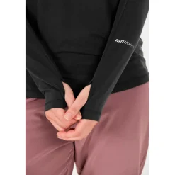 ENDURANCE - Women's Joan L/S Midlayer - Laufshirt Black Hot