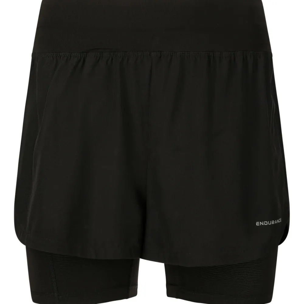ENDURANCE - Women's Less 2-In-1 Shorts - Laufshorts Black Outlet